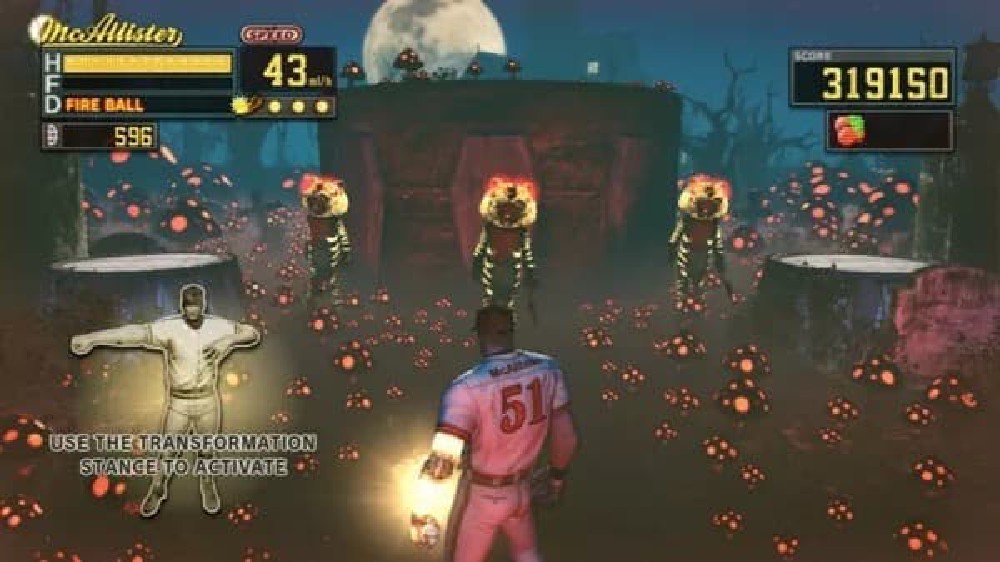 A screencap of Grasshoppers 'Diabolical Pitch'
